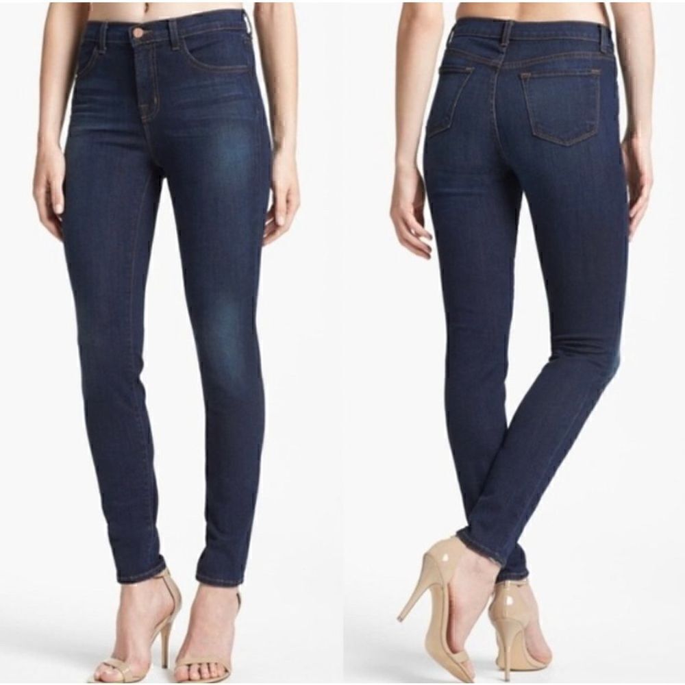 J BRAND | maria dark blue high rise skinny in starless wash 27